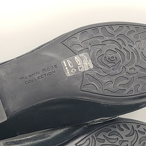 Taryn Rose women flats loafers Gray Velvet Silver Band Italy size 8.5 new - Picture 12 of 12